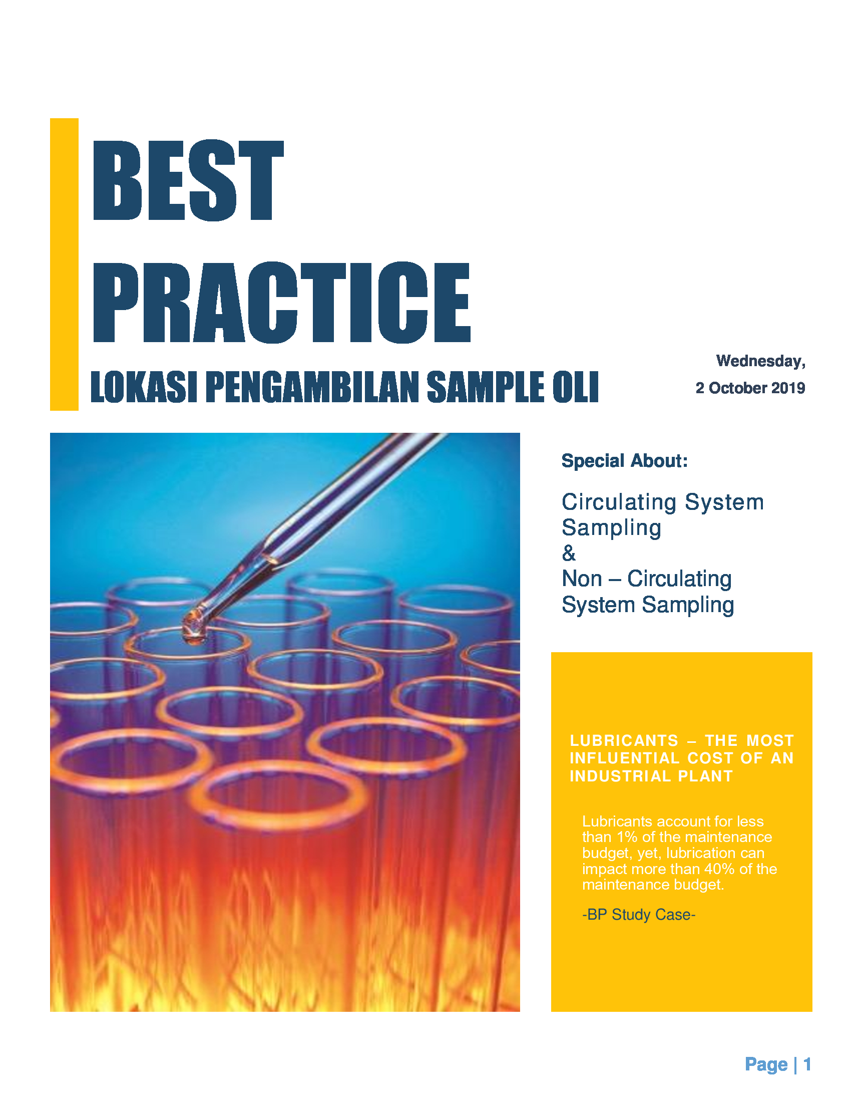 Oil Sampling Best Practice
