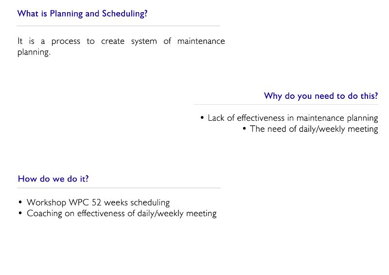 Planning and Scheduling